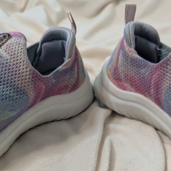 4/$20 Skechers Kids Ultra Flex 2.0 Swirlology Pastel Slip On Sneakers Size 10 - Picture 3 of 10